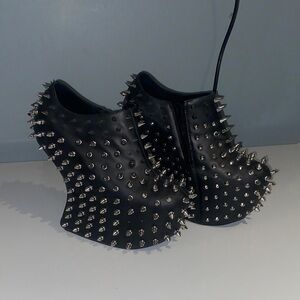 Jeffrey Campbell Black Studded Heels